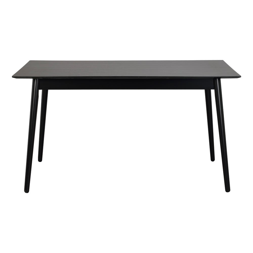 Lotta fekete étkezőasztal, 140 x 90 cm - rowico
