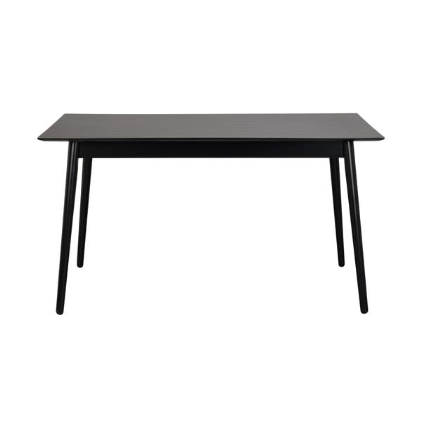 Lotta fekete étkezőasztal, 140 x 90 cm - Rowico