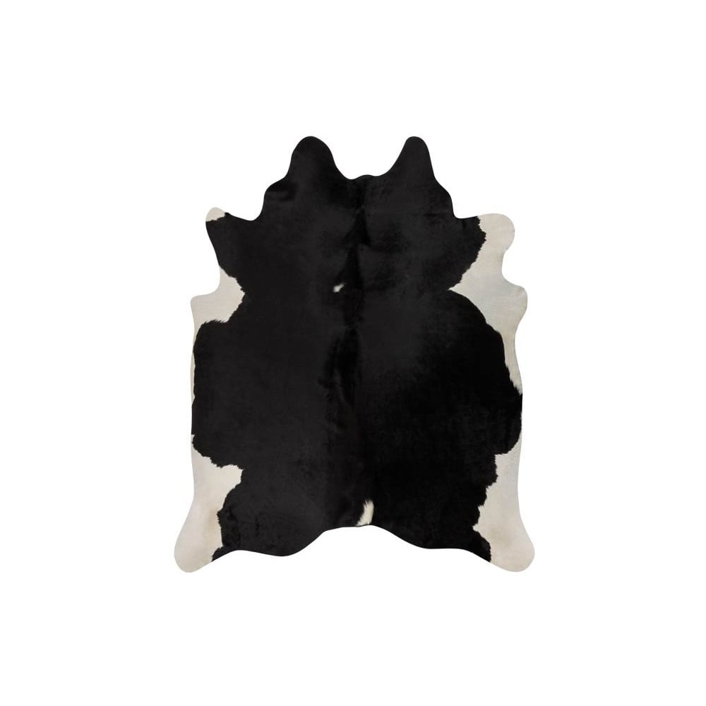 Fekete szőrme szőnyeg 170x160 cm - narma