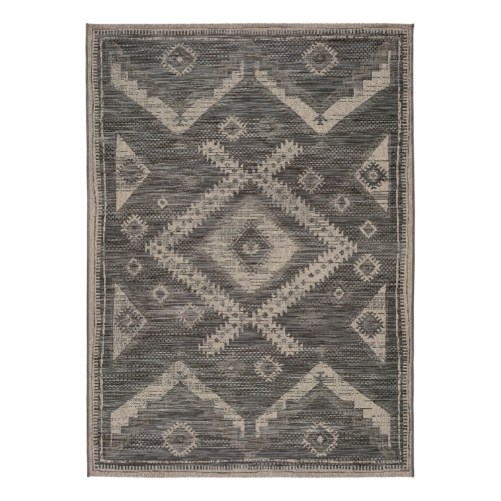 Devi Ethnic szürke kültéri szőnyeg, 80 x 150 cm - Universal
