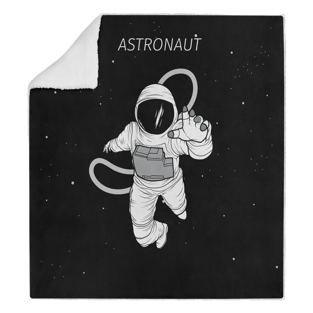 Fekete-fehér gyerek takaró 120x180 cm – Oyo home