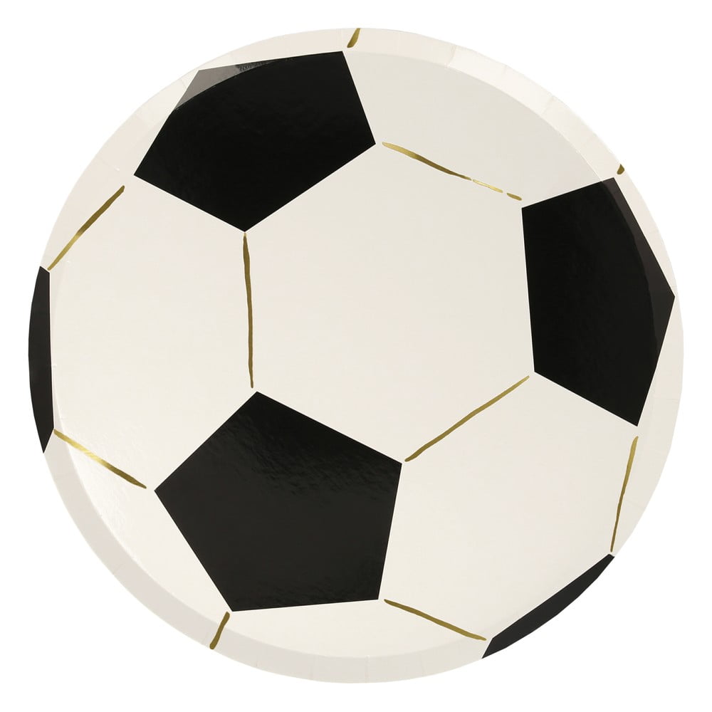 Egyszer használatos papír tányér készlet 8 db-os Soccer – Meri Meri