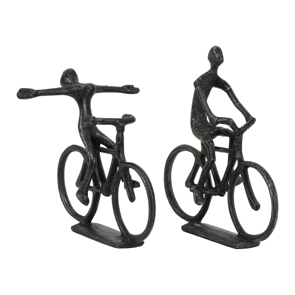 Fém szobor készlet 2 db-os Cyclists – Light & Living