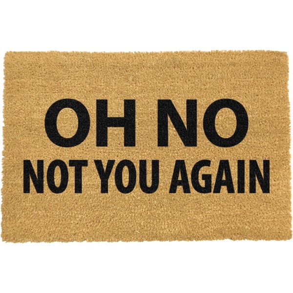 Not You Again természetes kókuszrost lábtörlő, 40 x 60 cm - Artsy Doormats