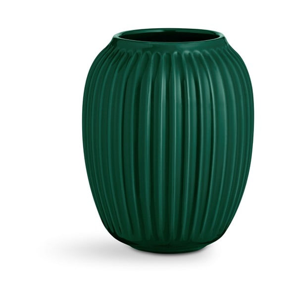 Hammershoi zöld agyagkerámia váza, magasság 20 cm - Kähler Design