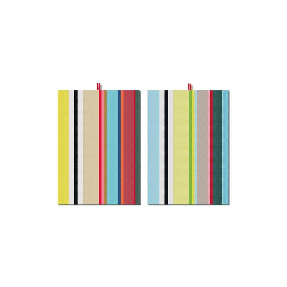 Green Stripes 2 db-os pamut konyharuha szett, 70 x 50 cm - Remember