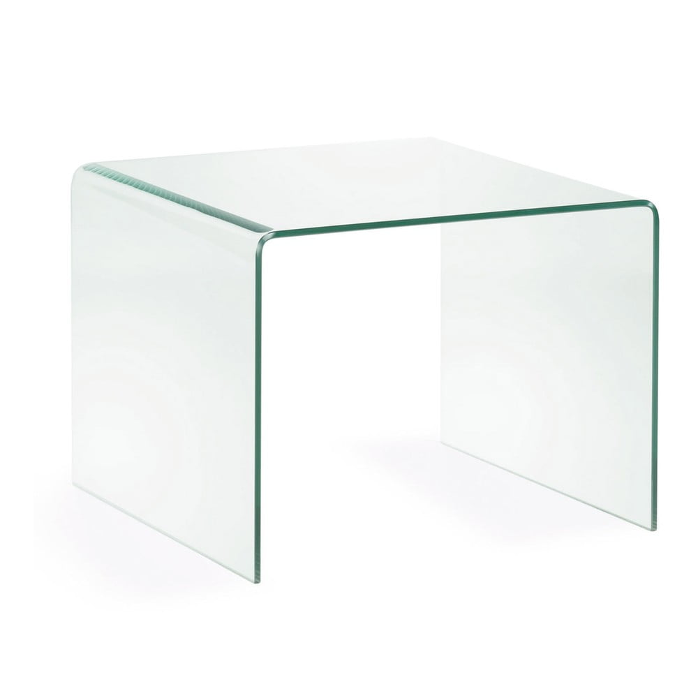 Üveg tárolóasztal 60x60 cm Burano – Kave Home
