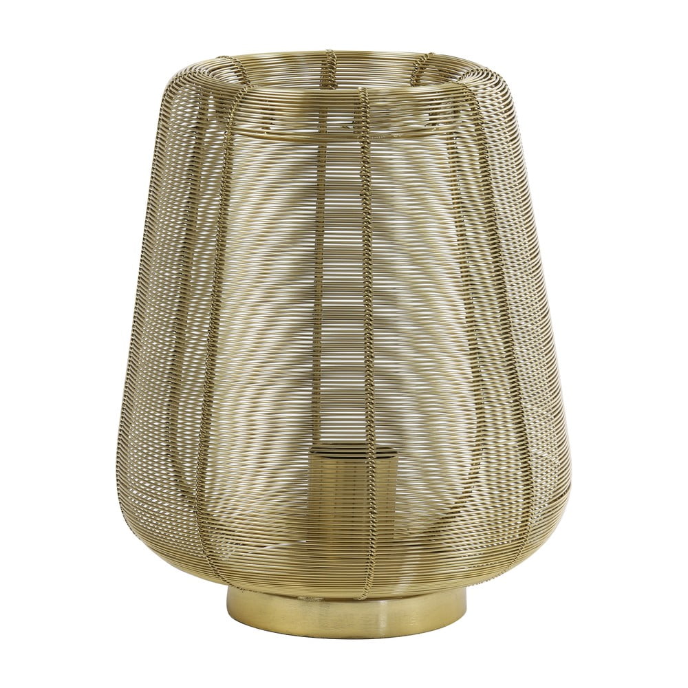 Aranyszínű asztali lámpa (magasság 26 cm) Adeta – Light & Living