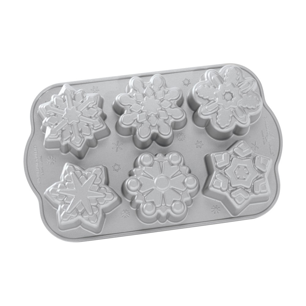Snowflakes sütőforma 6 süteményhez, 700 ml - Nordic Ware