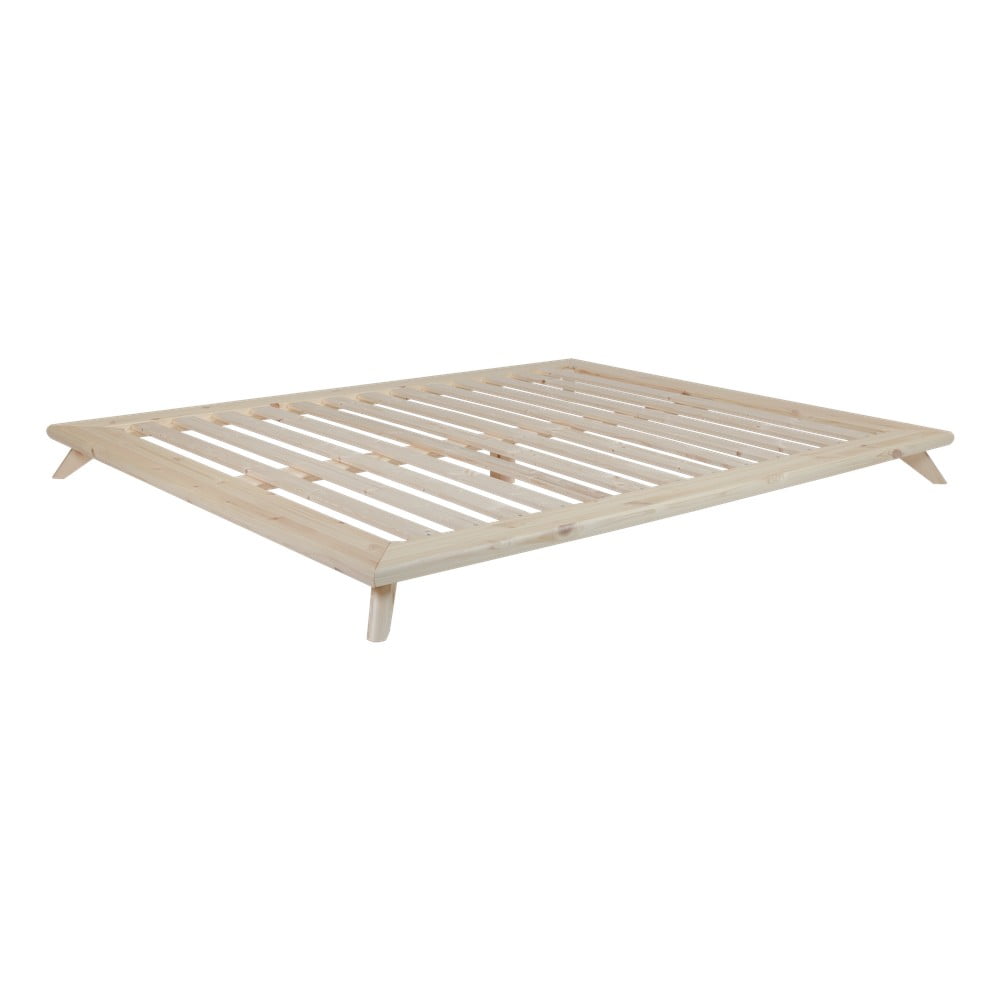 Senza bed natural kétszemélyes ágy, 160 x 200 cm - karup design