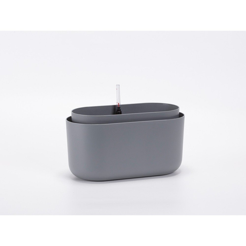 Tolita szürke önöntöző virágtartó - Plastia