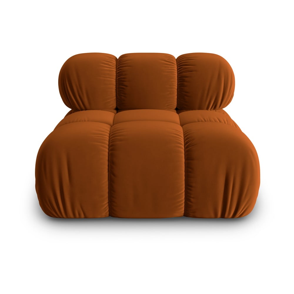 Narancssárga bársony kanapé modul (középső rész) Bellis – Micadoni Home
