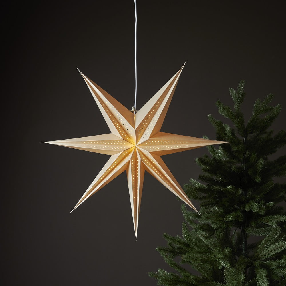 Bézs karácsonyi fénydekoráció ø 60 cm Point - Star Trading
