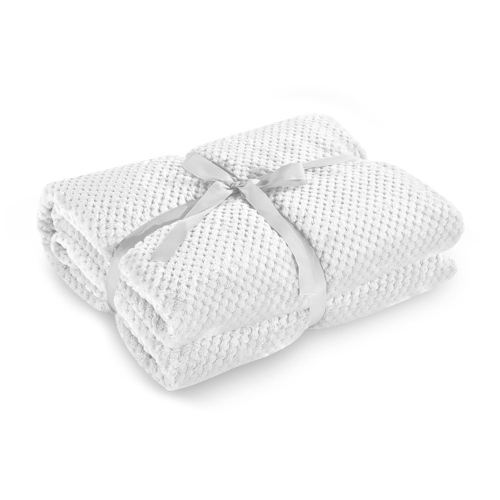 Henry fehér mikroszálas takaró, 170 x 210 cm - DecoKing