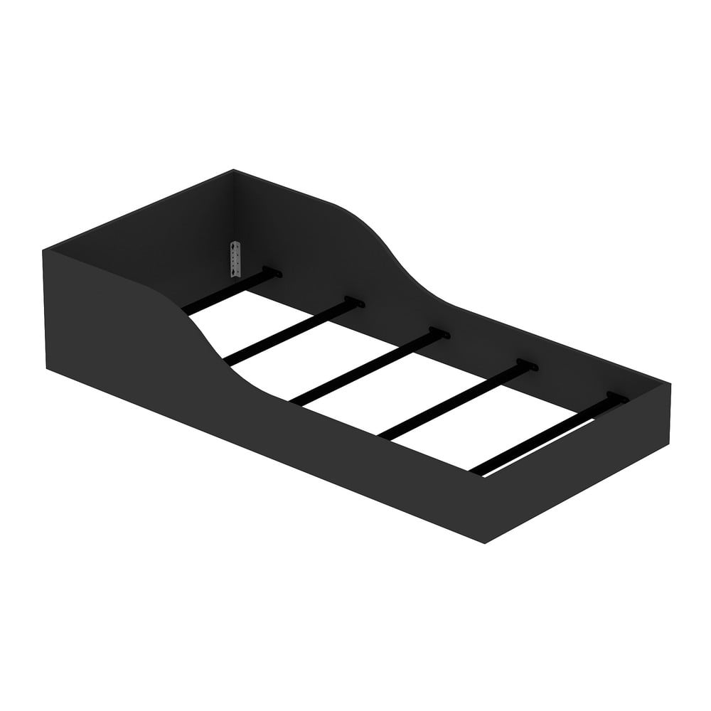 Fekete egyszemélyes ágy 90x190 cm oya – kalune design