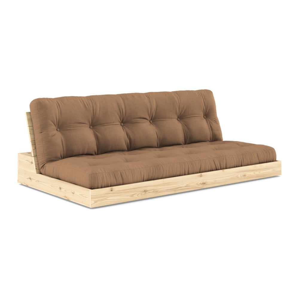 Barna kinyitható kanapé 196 cm base – karup design