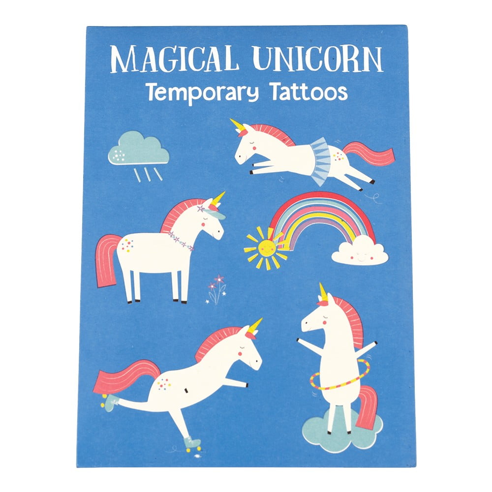 Magical Unicorn lemosható tetoválás szett, 2 lap - Rex London