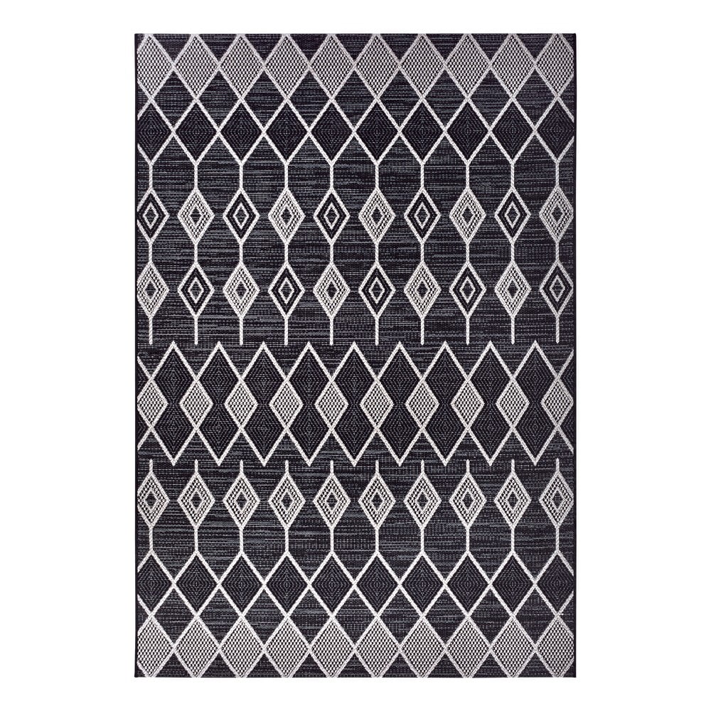 Antracitszürke kültéri szőnyeg 194x290 cm – Elle Decoration