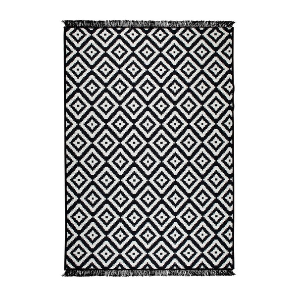 Helen fekete-fehér kétoldalas szőnyeg, 80 x 150 cm