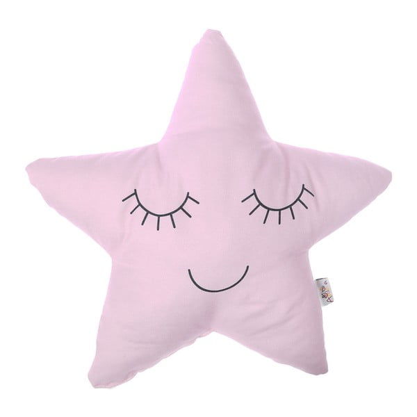 Pillow Toy Star világos rózsaszín pamut keverék gyerekpárna, 35 x 35 cm - Mike & Co. NEW YORK