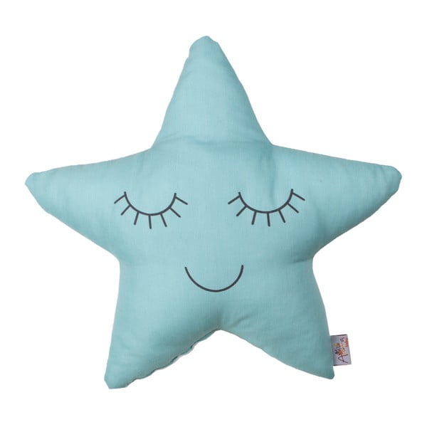 Pillow Toy Star türkiz pamutkeverék gyerekpárna, 35 x 35 cm - Mike & Co. NEW YORK
