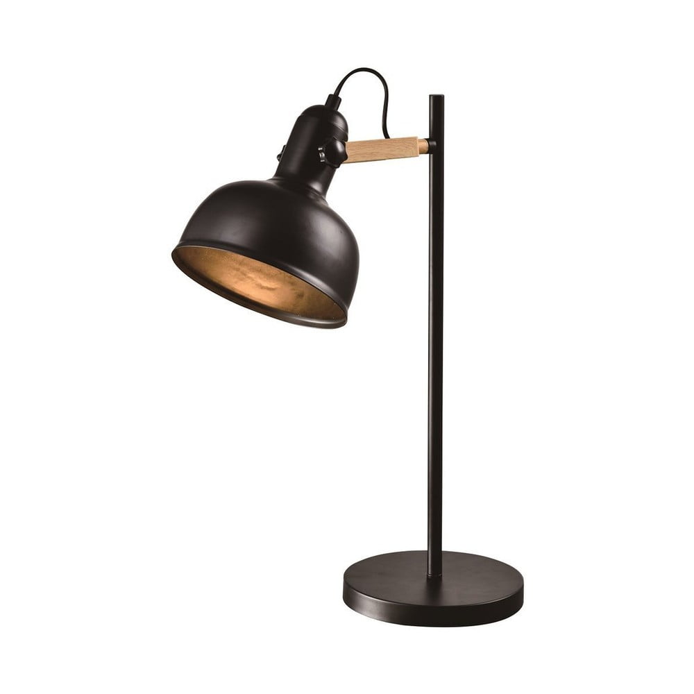Fekete fém asztali lámpa (magasság 56 cm) Reno – Candellux Lighting