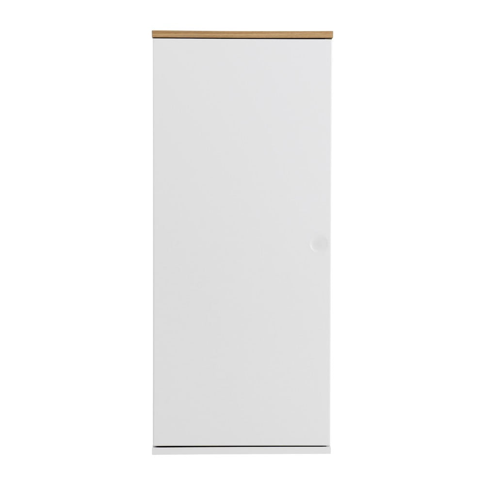 Dot fehér egyajtós szekrény, 3 polccal, magasság 95 cm - tenzo