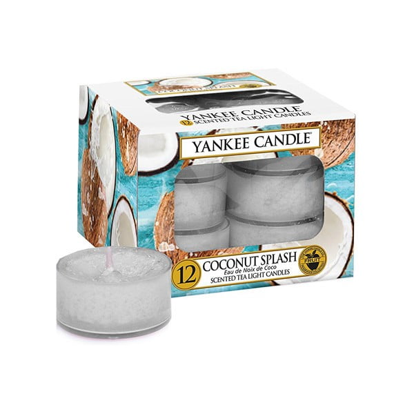 Coconut Splash 12 db-os illatgyertya szett, egyenként 4 óra égési idő - Yankee Candle