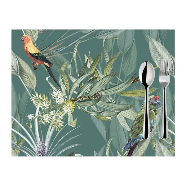Jungle Birds 2 db-os zöld tányéralátét szett, 33 x 45 cm - Mike & Co. NEW YORK