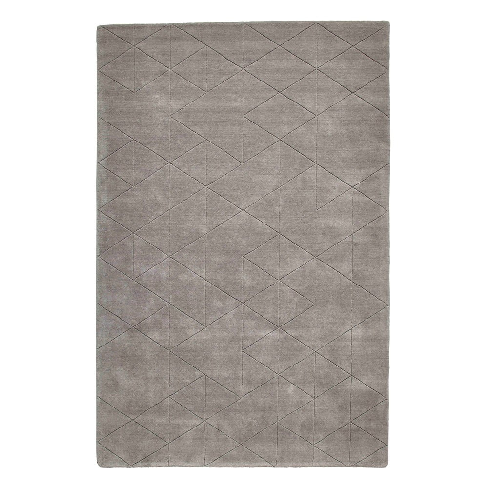 Kasbah szürke gyapjú szőnyeg, 150 x 230 cm - think rugs