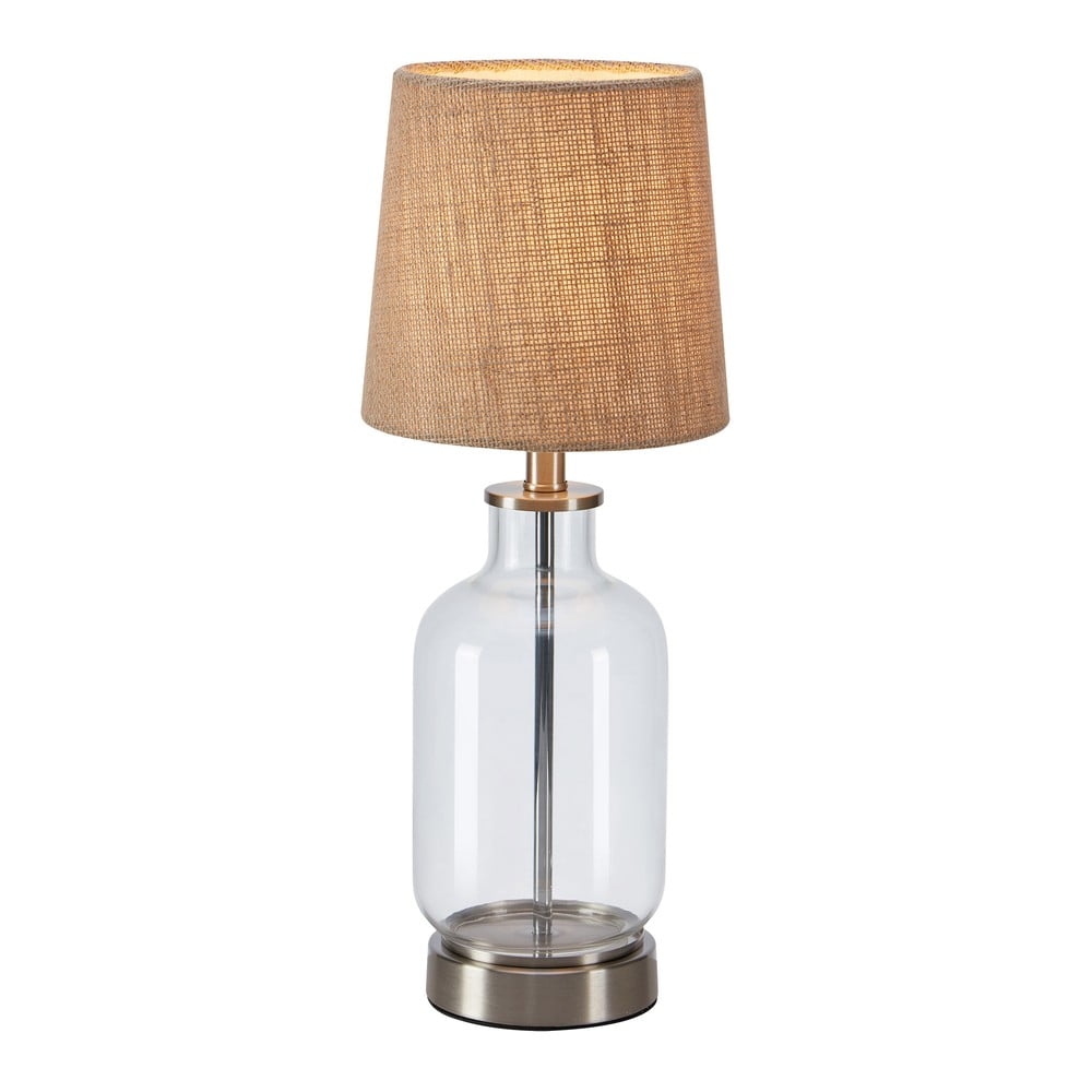 Natúr színű asztali lámpa juta búrával (magasság 43 cm) Costero – Markslöjd