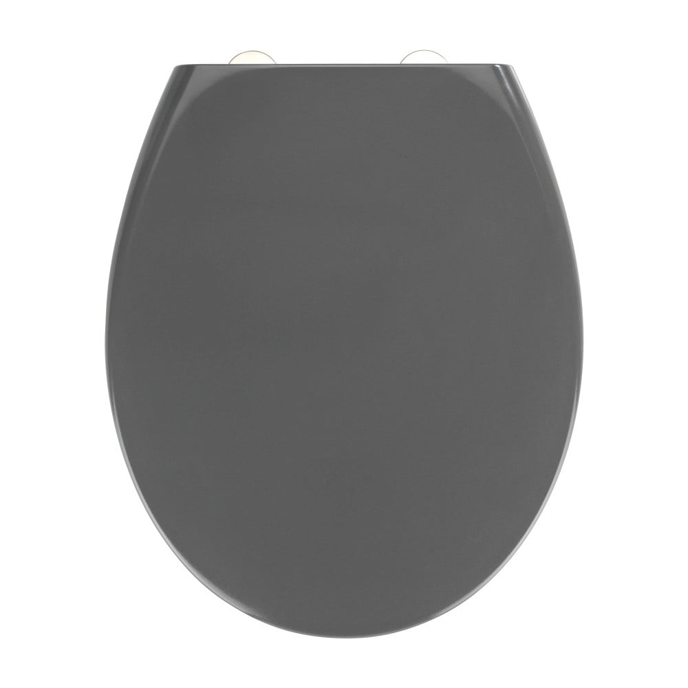 Samos sötétszürke WC-ülőke, 44,5 x 37,5 cm - Wenko