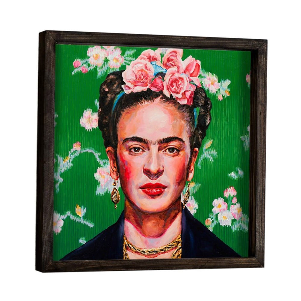 Frida Kahlo fali kép, 34 x 34 cm