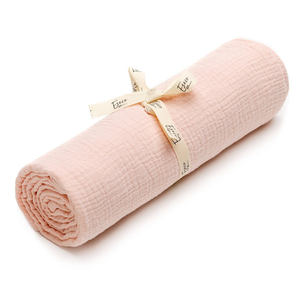 Rózsaszín pamut gyerek fürdőlepedő 120x120 cm - T-TOMI