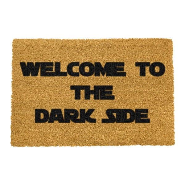 Welcome to the Darkside természetes kókuszrost lábtörlő, 40 x 60 cm - Artsy Doormats