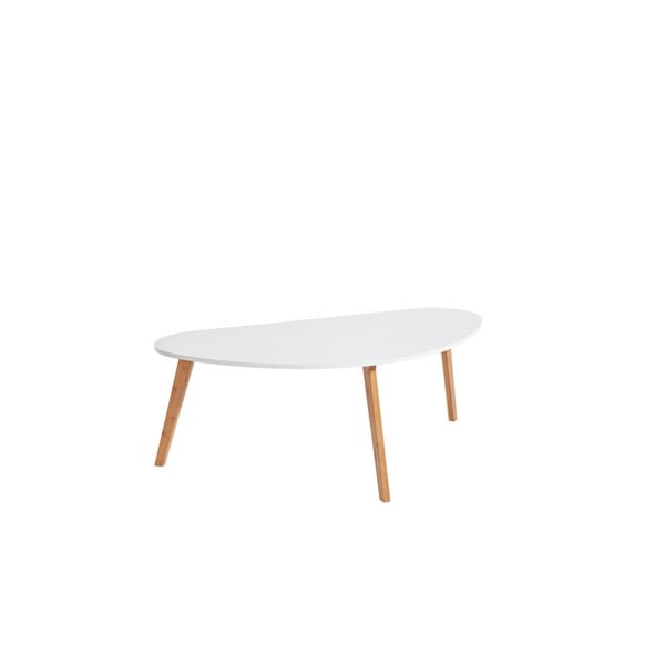 Skandinavian fehér dohányzóasztal, hosszúság 120 cm - loomi.design