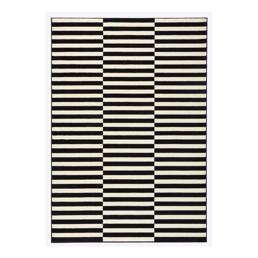 Gloria Panel fekete-fehér szőnyeg, 160 x 230 cm - Hanse Home