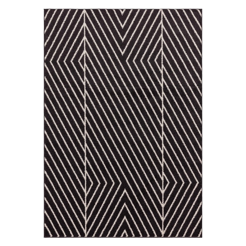 Fekete-fehér szőnyeg 200x290 cm muse – asiatic carpets