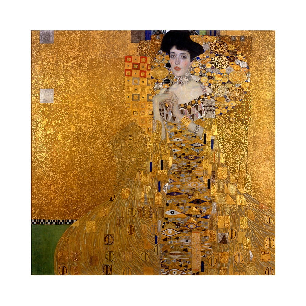 Gustav Klimt Adele-Bloch Bauer I kép reproduckió, 45 x 45 cm