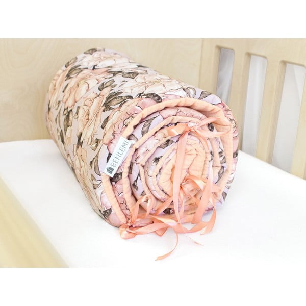 Peony rózsaszín pamut rácsvédő, hosszúság 180 cm - Benlemi