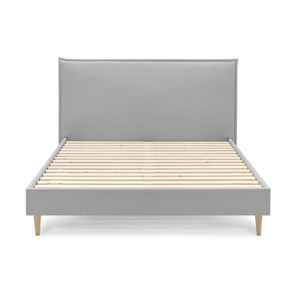 Sary Light szürke kétszemélyes ágy, 160 x 200 cm - Bobochic Paris