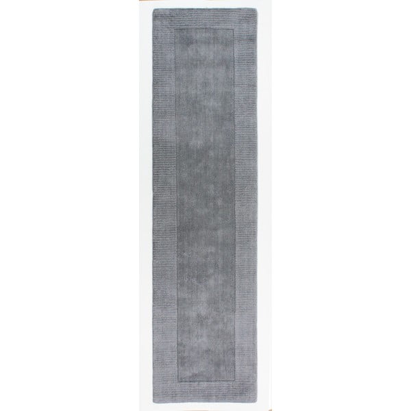 Sienna szürke gyapjú futószőnyeg, 60 x 230 cm - Flair Rugs