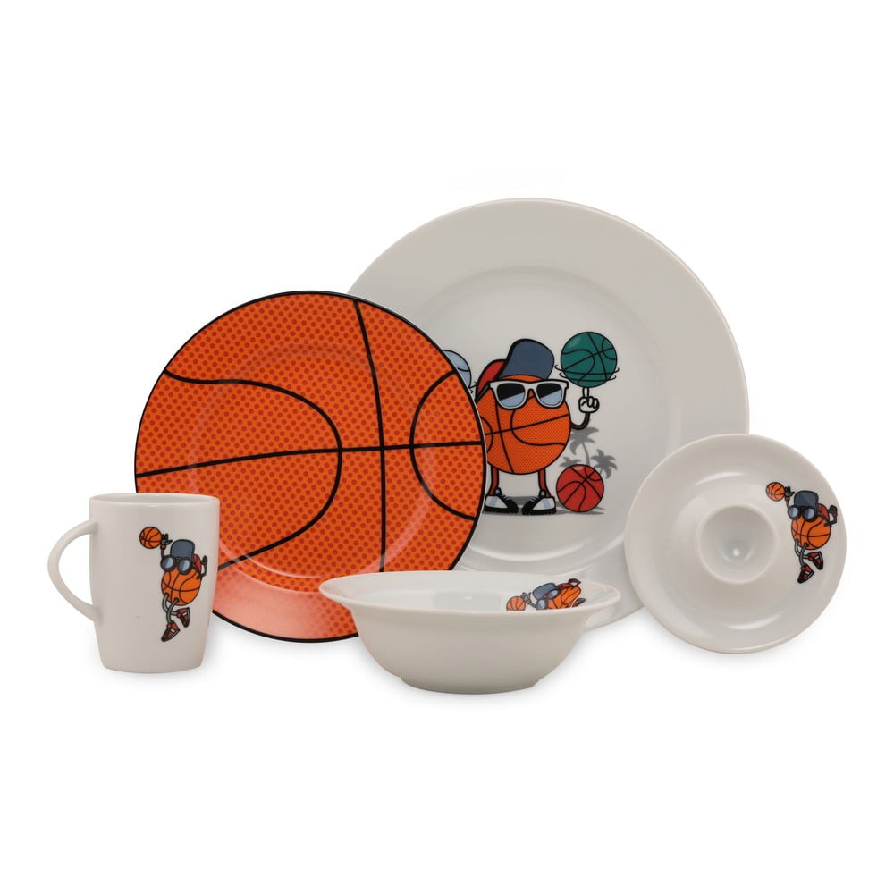 Basketball 5 db-os porcelán étkészlet gyerekeknek - Kütahya Porselen