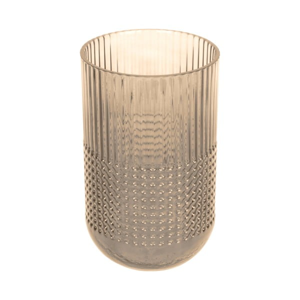 Attract világosbarna üveg váza, magasság 20 cm - PT LIVING