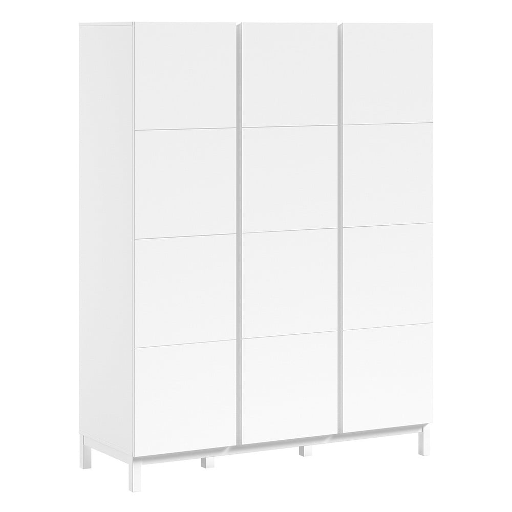 Fehér gyerek ruhásszekrény 149x196x58 cm Eva – Vipack