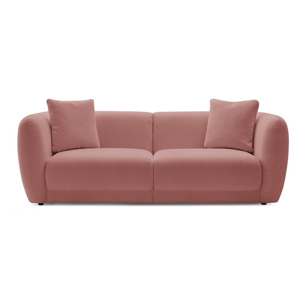 Rózsaszín kanapé 230 cm bourbon – bobochic paris
