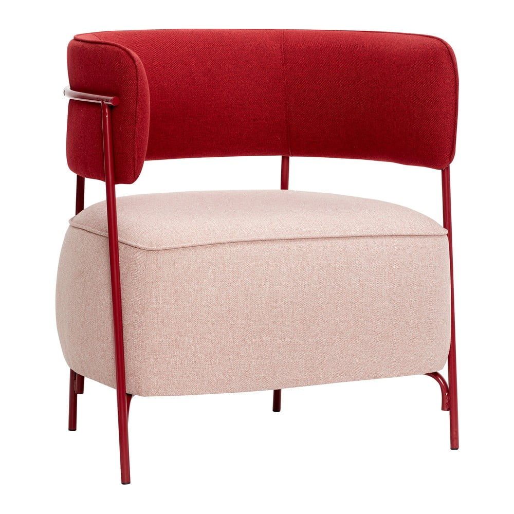 Cherry piros-rózsaszín fotel - Hübsch