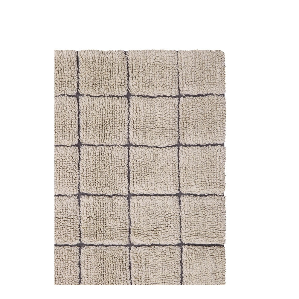 Bézs kézi szövésű gyapjú szőnyeg 170x240 cm Mosaic Sandstone – Lorena Canals