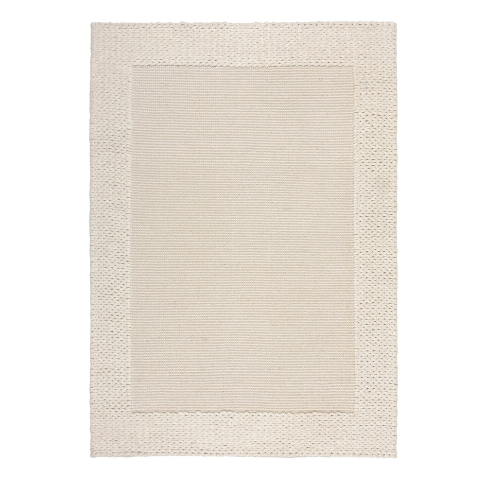 Bézs gyapjú szőnyeg 230x160 cm rue - flair rugs