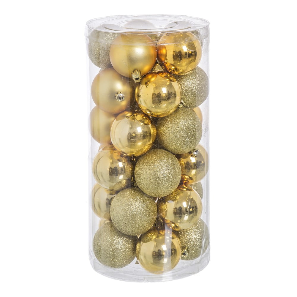 Aranyszínű karácsonyfadísz készlet 30 db-os Baladdas - Casa Selección